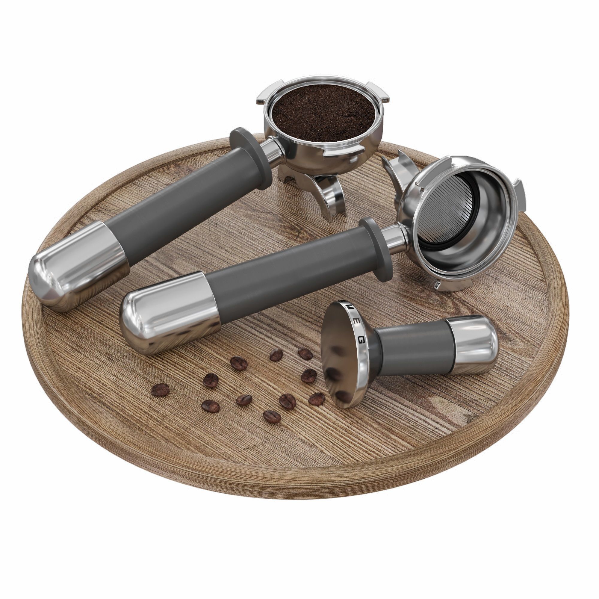 SMEG Manual Espresso Coffee Machine  3D model_4