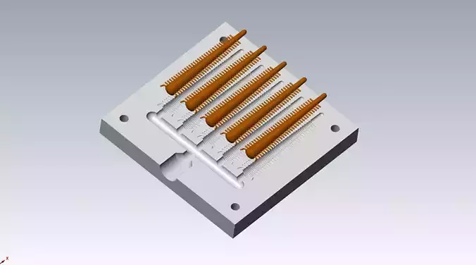 SAND WORM LURES MOLD 3D FILE STEP AND STL 