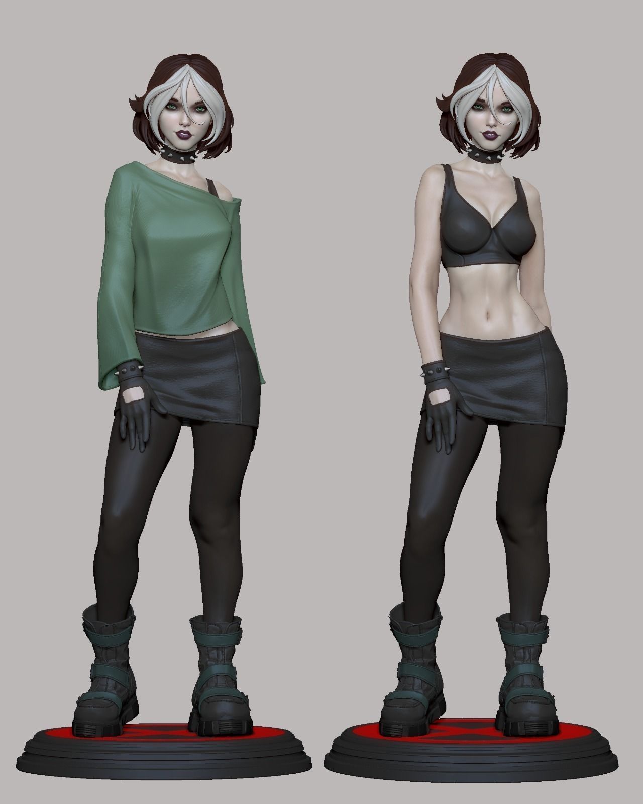 Rogue - Xmen Evolution 3D Print 3D print model_6