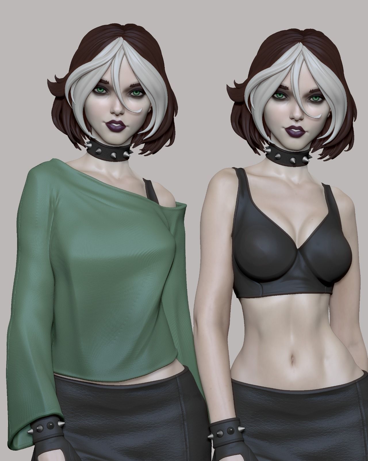 Rogue - Xmen Evolution 3D Print 3D print model_5