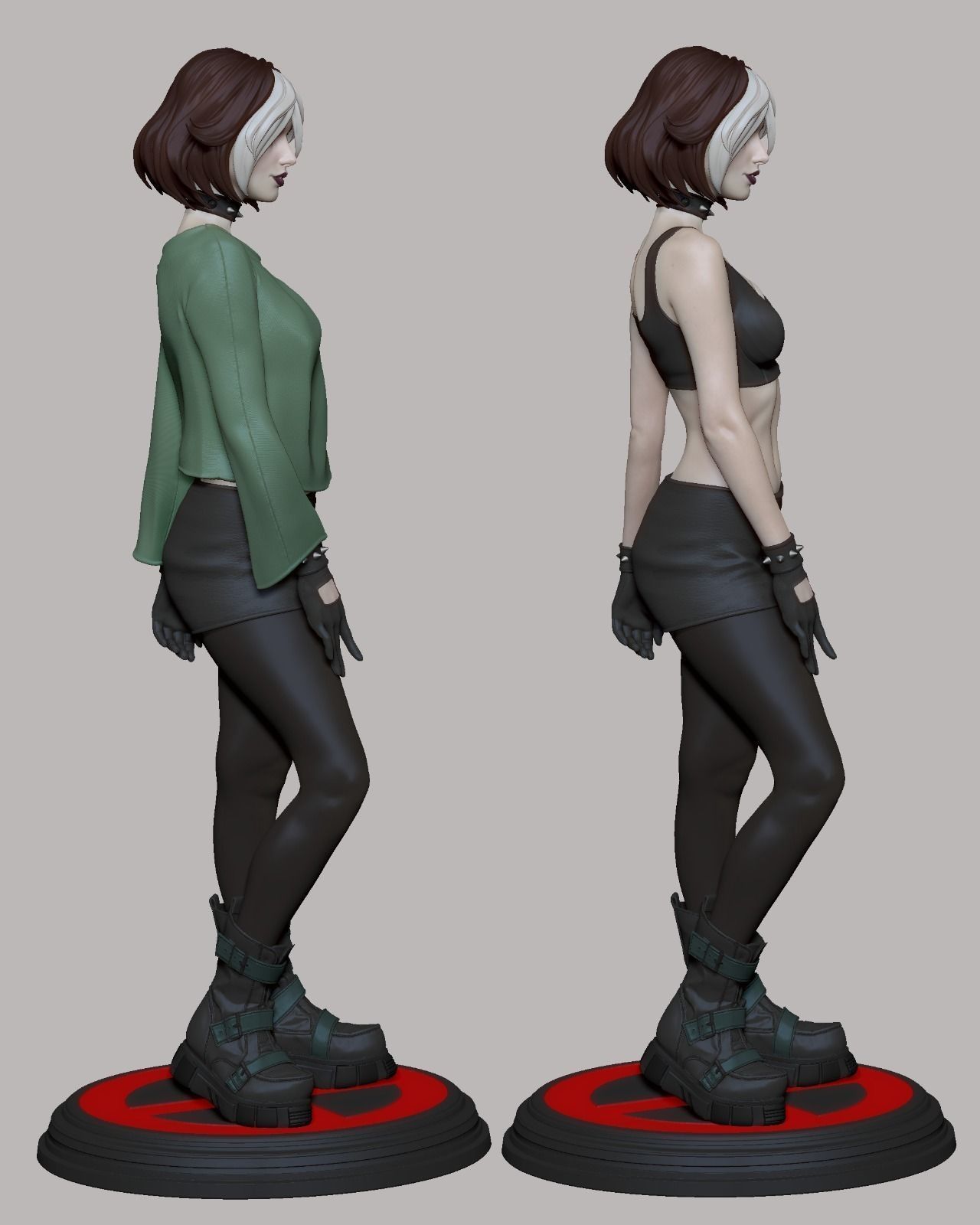 Rogue - Xmen Evolution 3D Print 3D print model_7