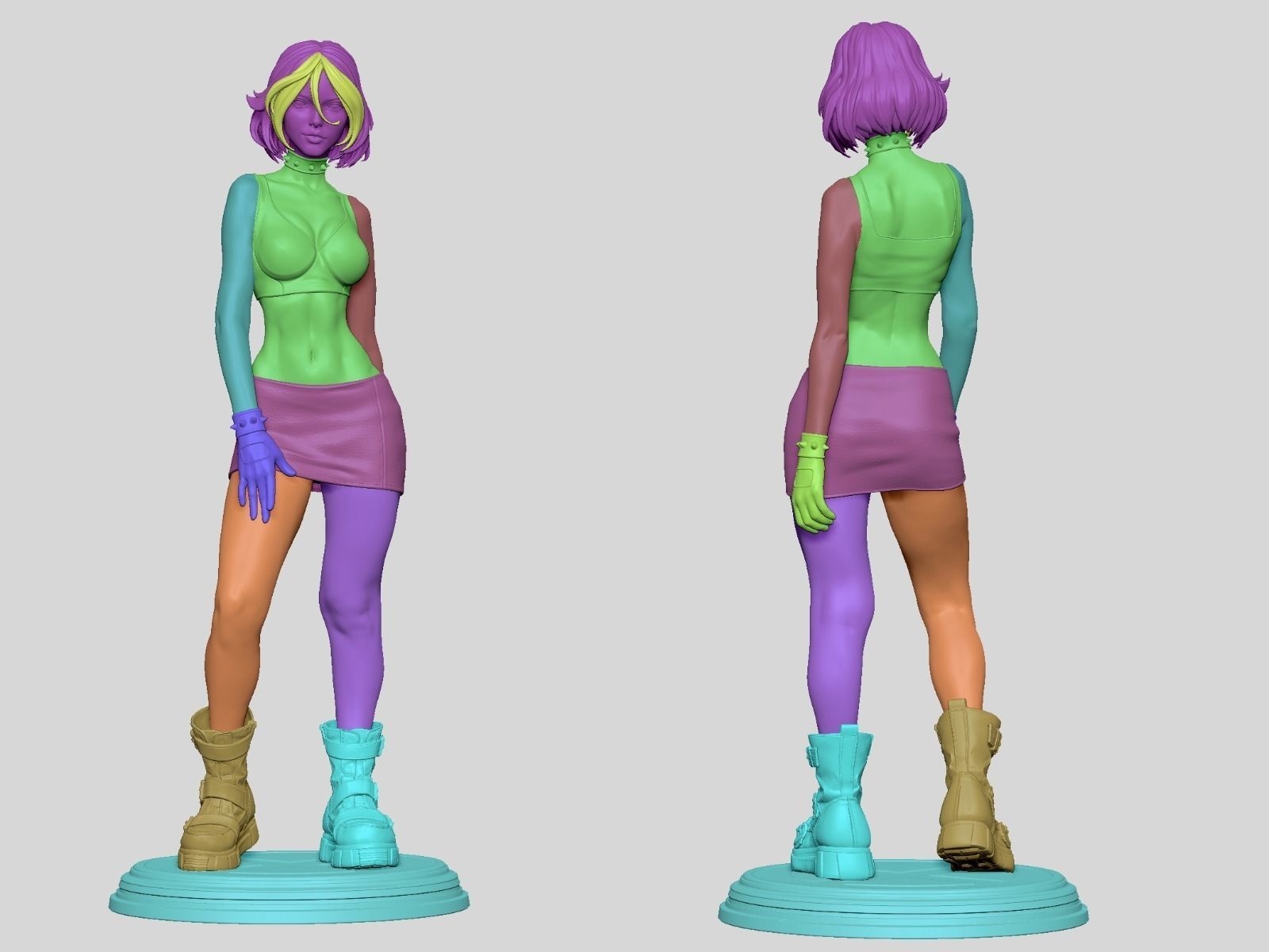 Rogue - Xmen Evolution 3D Print 3D print model_10