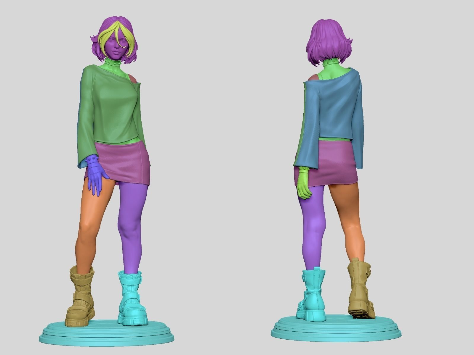 Rogue - Xmen Evolution 3D Print 3D print model_11