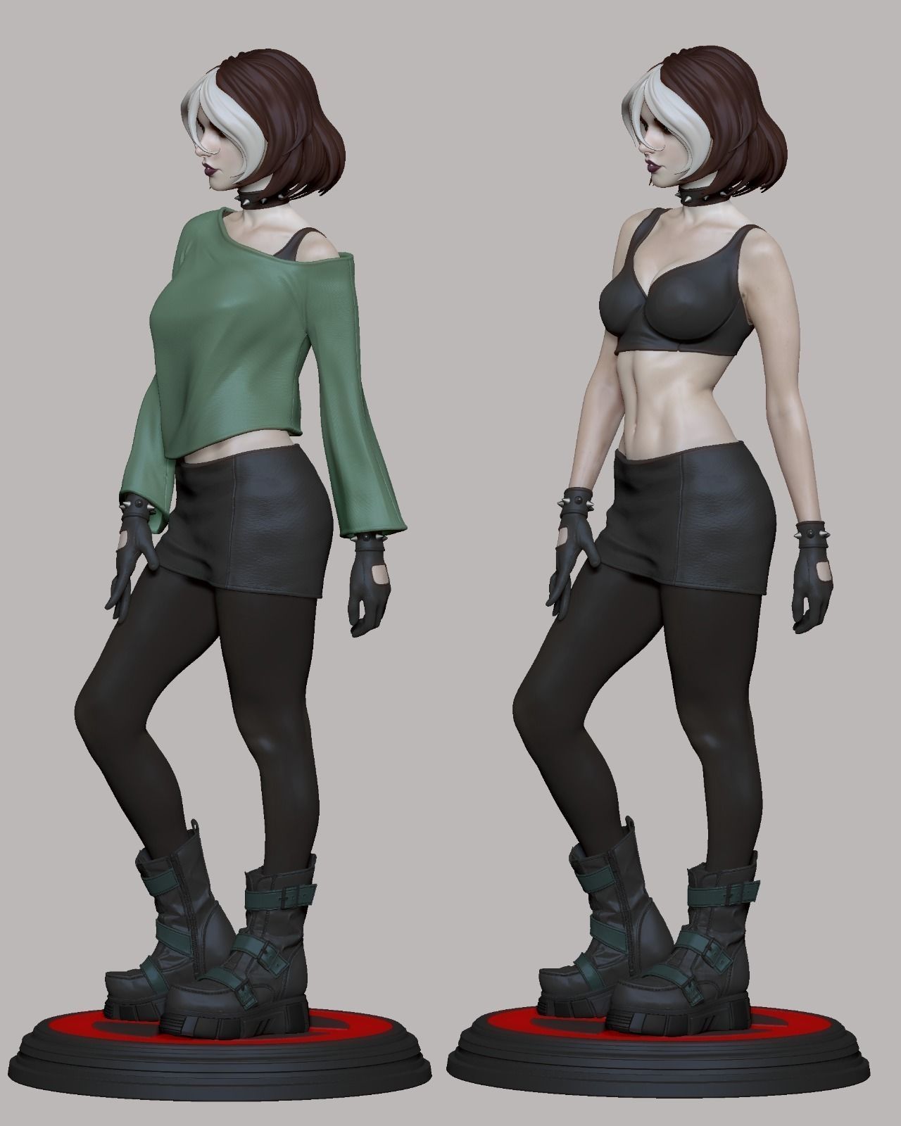 Rogue - Xmen Evolution 3D Print 3D print model_9
