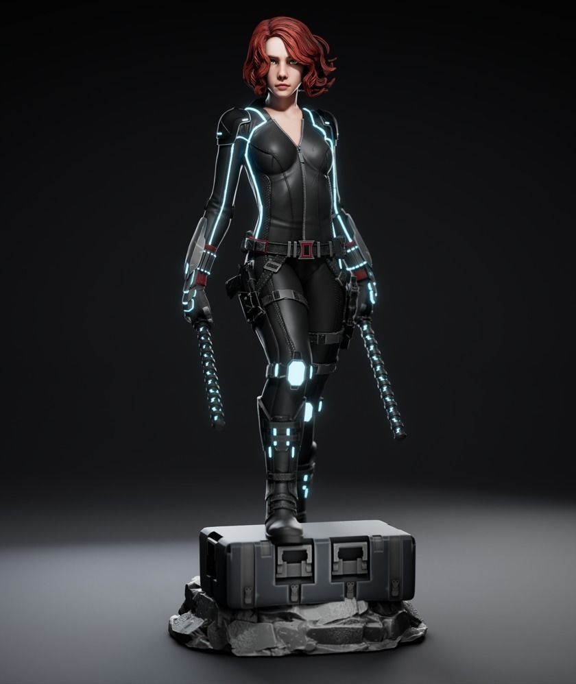 Black Widow 3D Print 3D print model_1