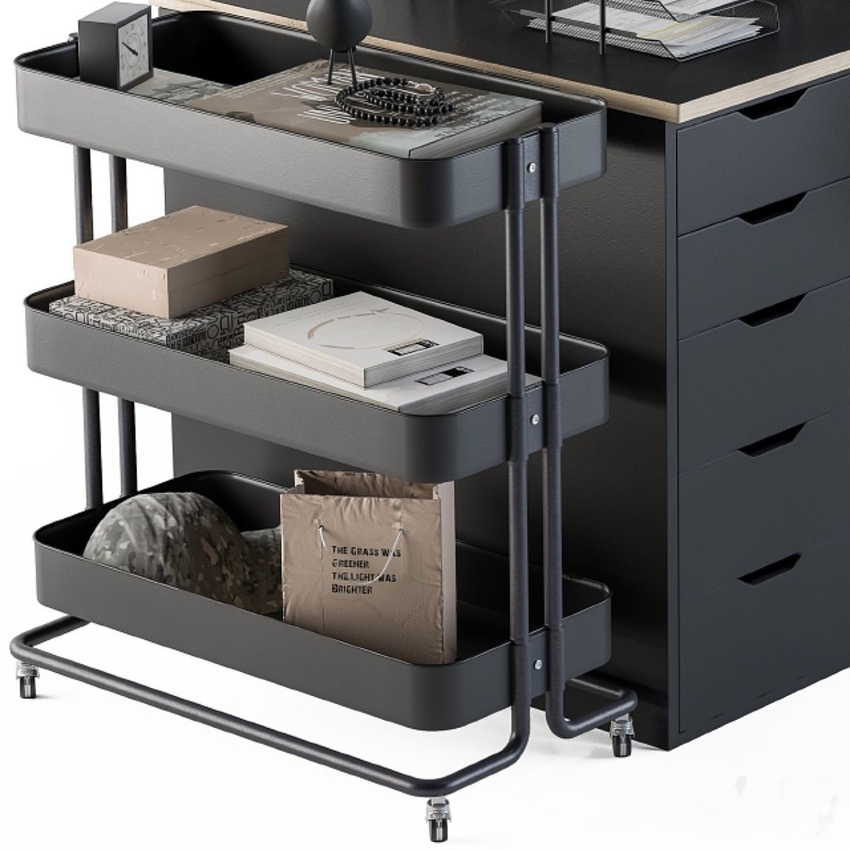 Office Set 01 3D model_1