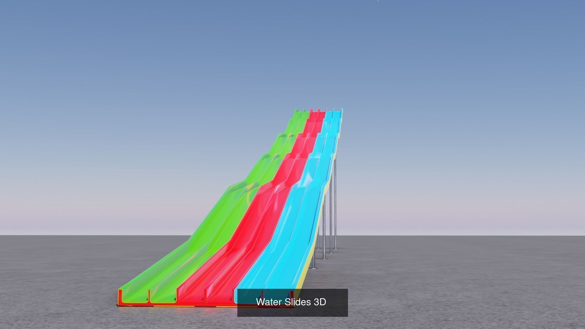 9 Water Slide 3D models 3D Model Collection_5