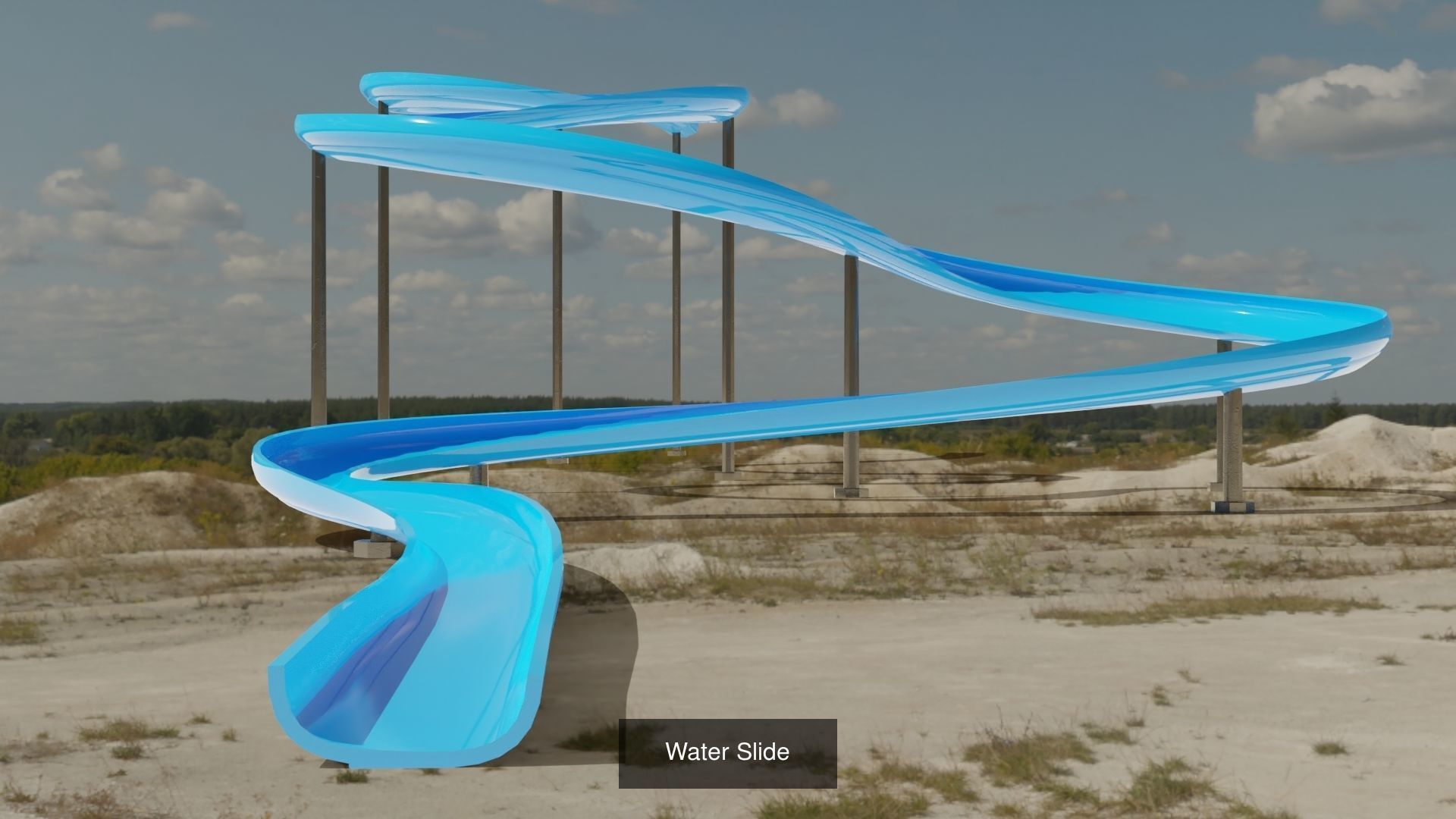 9 Water Slide 3D models 3D Model Collection_8
