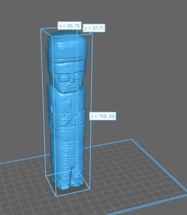 Tiwanaku personal statue 3D print model_4