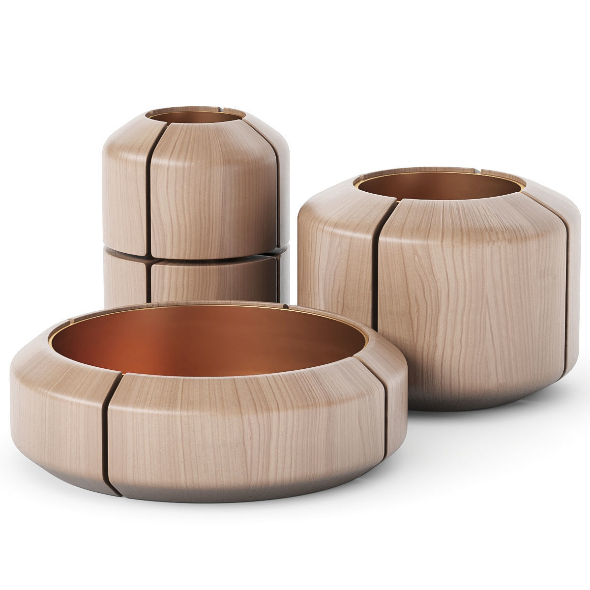  Composition bowl Vases 3D model_4