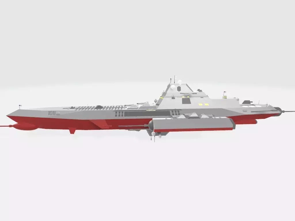 Space Battleship New Hampshire 3D model