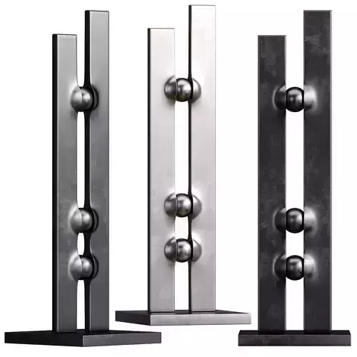 Composition Sculpture Low-poly 3D model