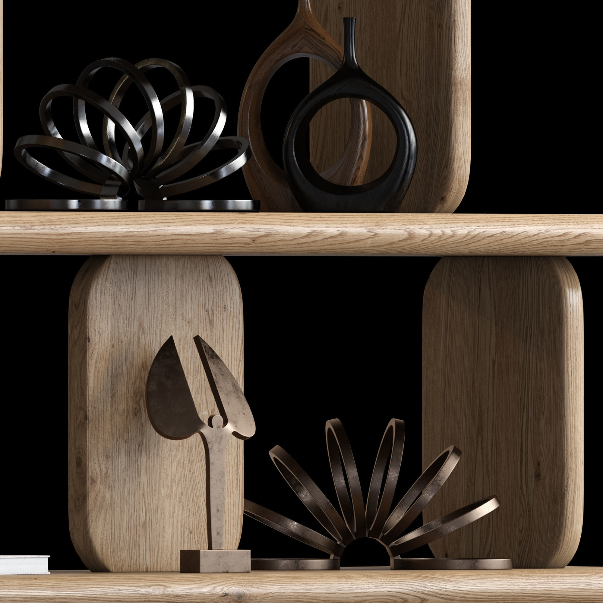 Shelving unit Nera 3D model_5