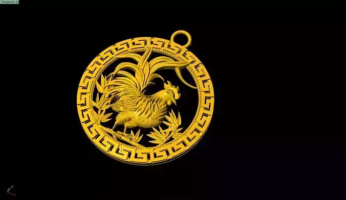 Rooster pendant