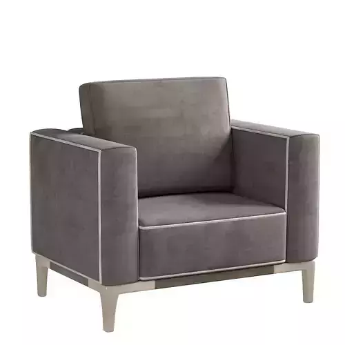  Scott armchair Low-poly 3D model