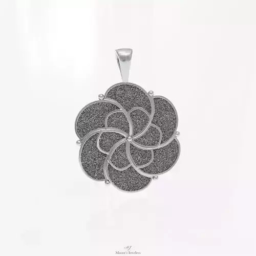 Textured Spiral Pendant 3d Model 3D print model