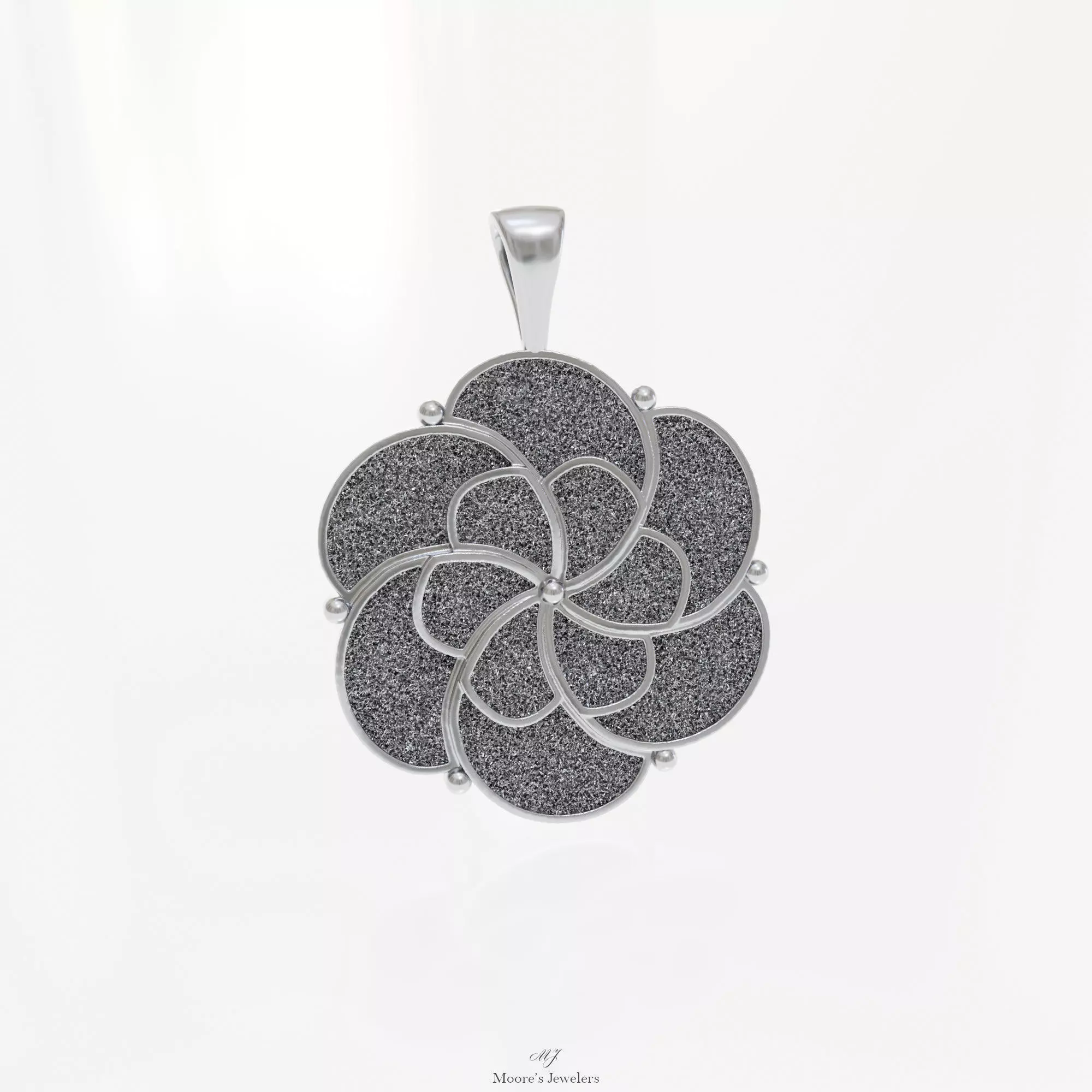 Textured Spiral Pendant 3d Model 3D print model