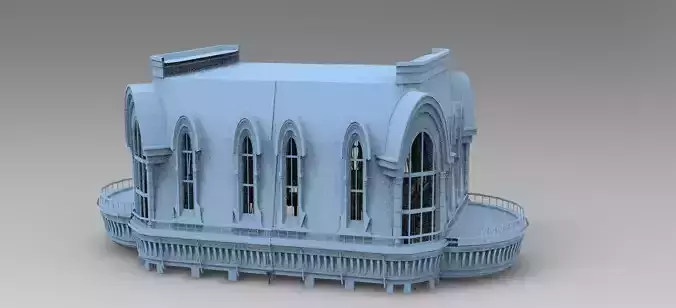 Steam punk Stone Dragon lineage cathedral walkway 