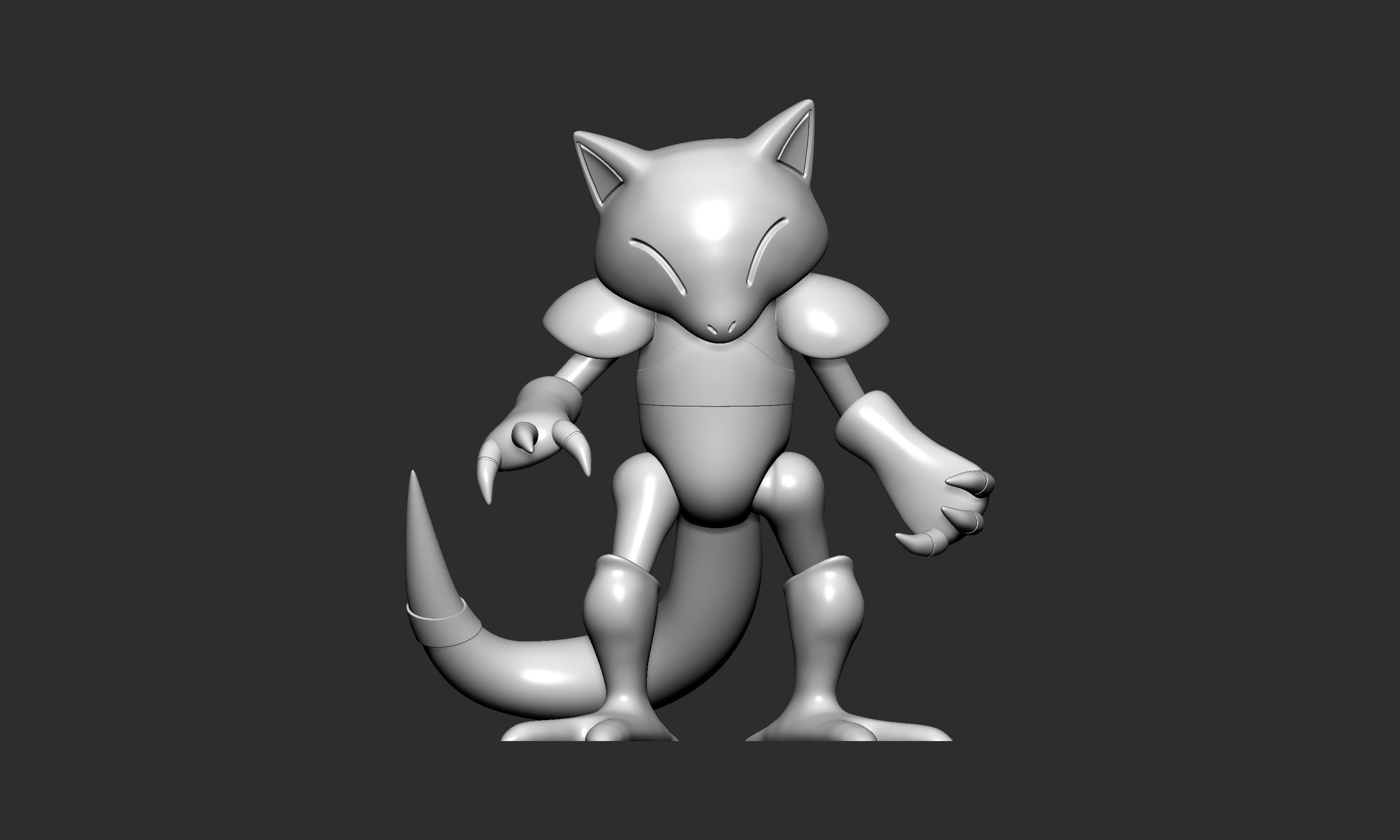 Pokemon - Abra with 2 poses 3D print model_7