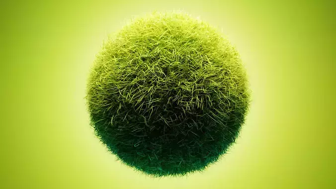 Realistic Procedural Grass - Blender Particle Hair System 3D model