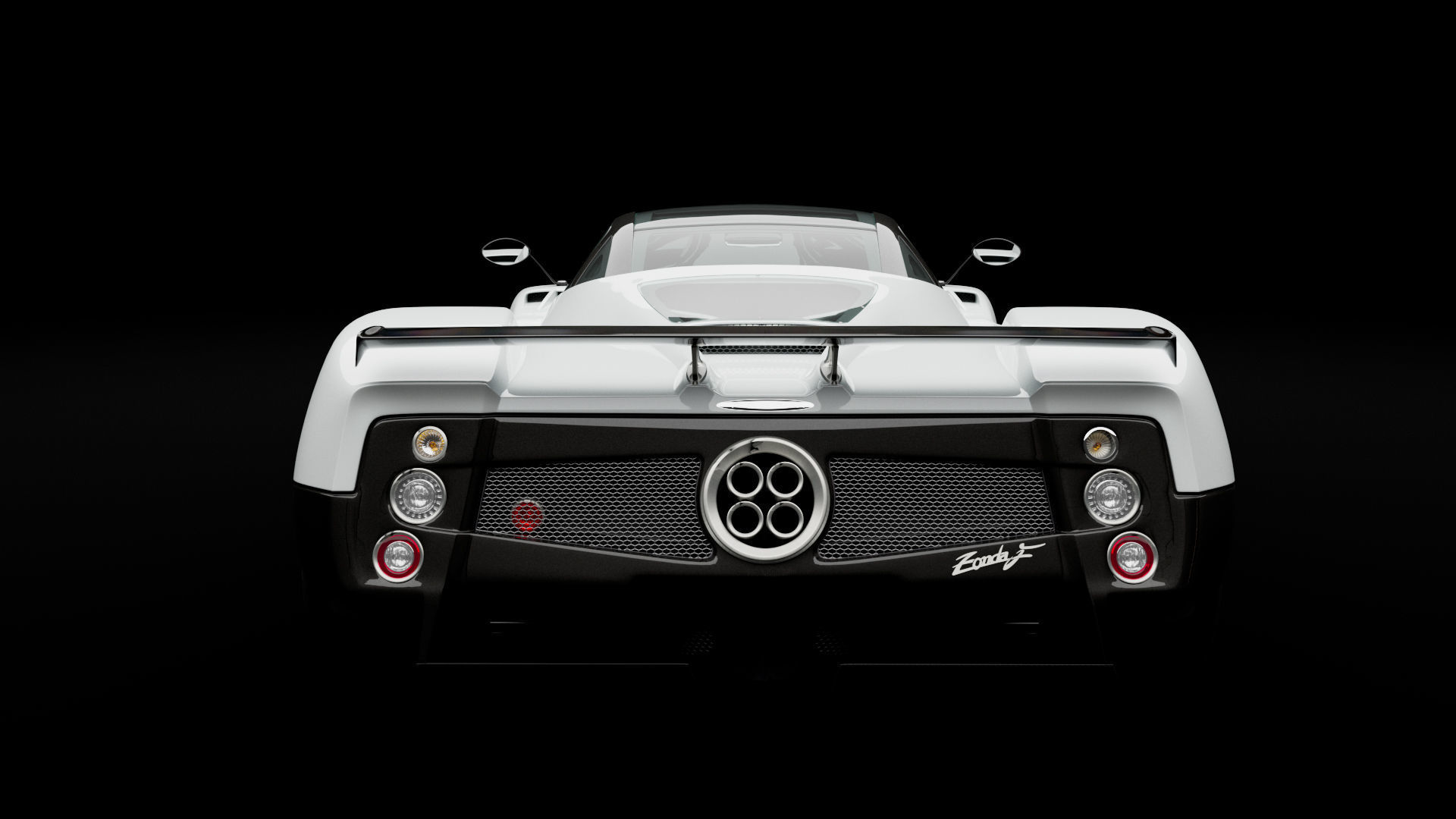 Pagani zonda realistic rendering modeling 3D model_2