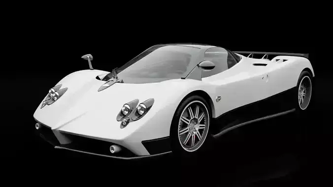Pagani zonda realistic rendering modeling