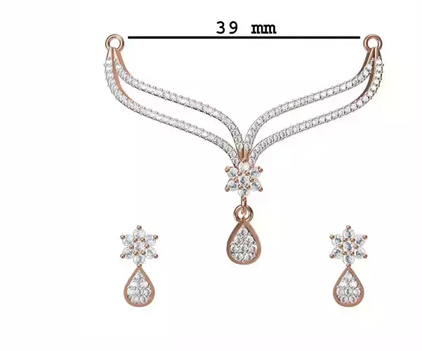 Women Earrings Pendant Set STL JCD Details