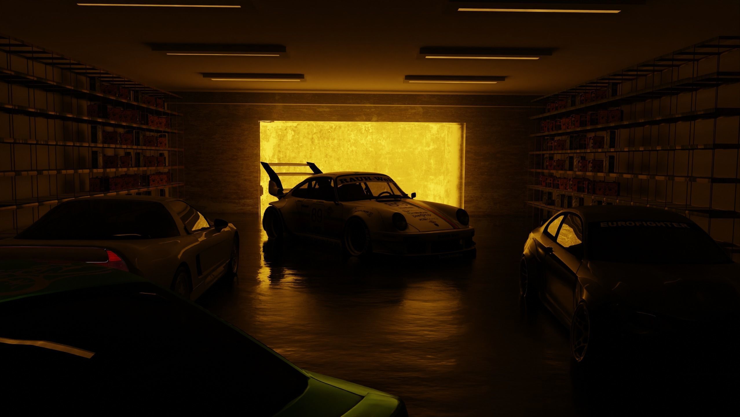 Lighting Scene Pack 4 3D Blend File Textured FBX OBJ MTL Files 3D model_25