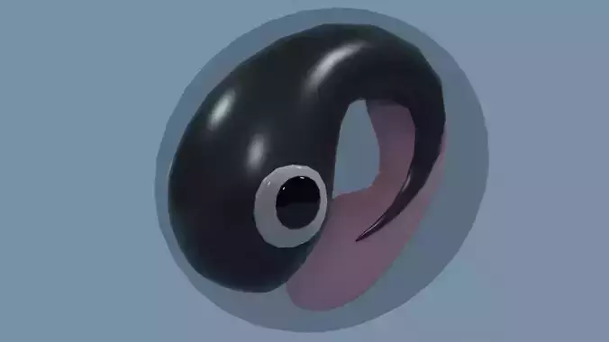 Cute Frog lv0 3D model