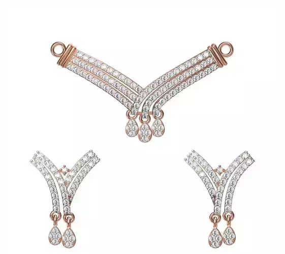 Women Earrings Pendant Set STL JCD Details