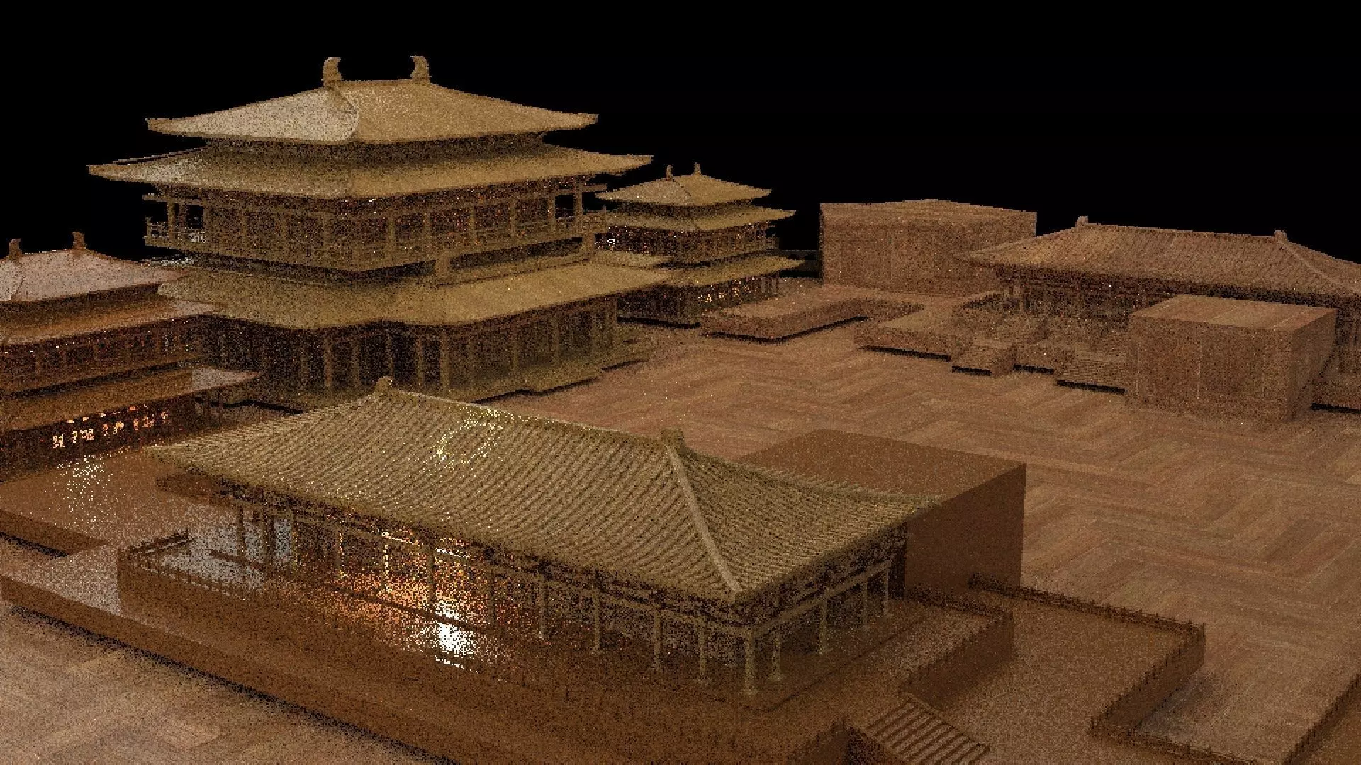 Chinese ancient house  3D model_0