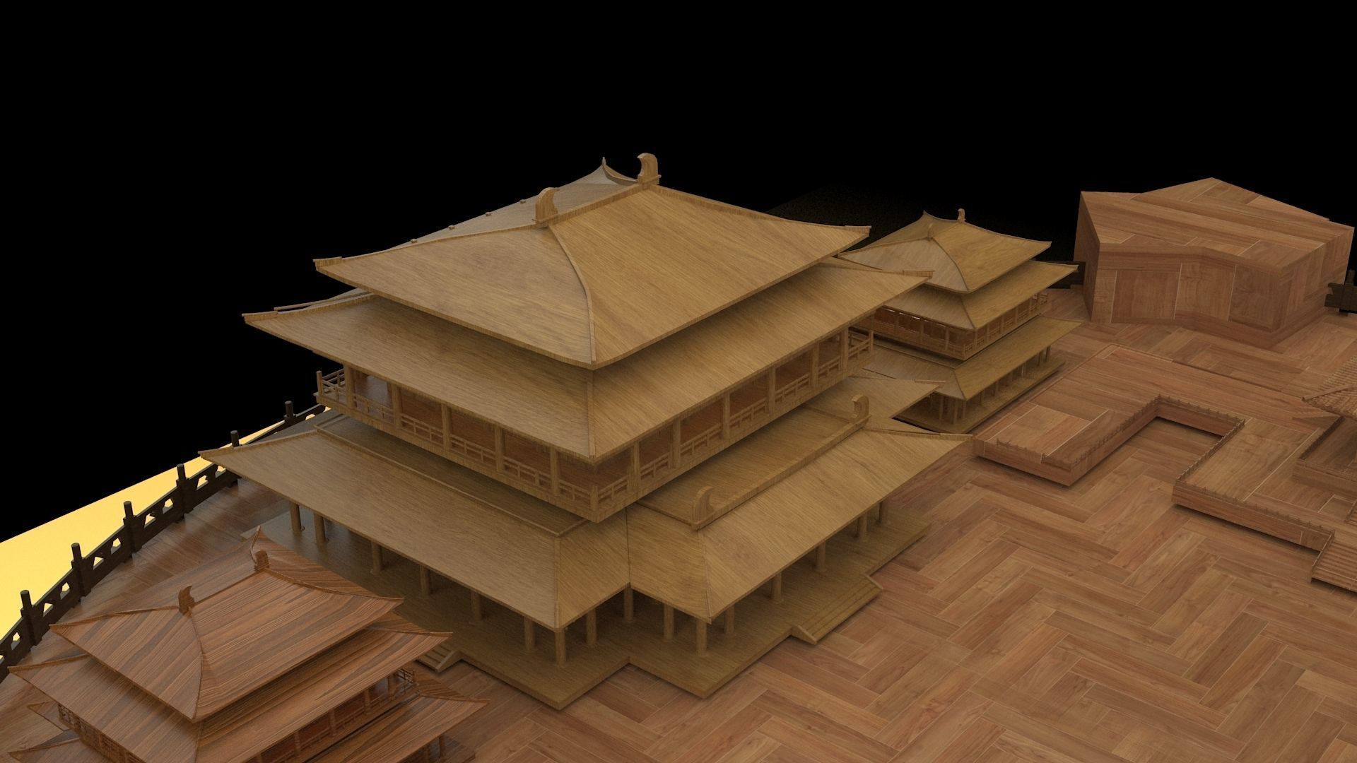  Chinese ancient house  3D model_2
