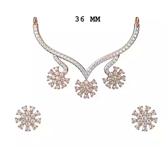 Women Earrings Pendant Set STL JCD Details