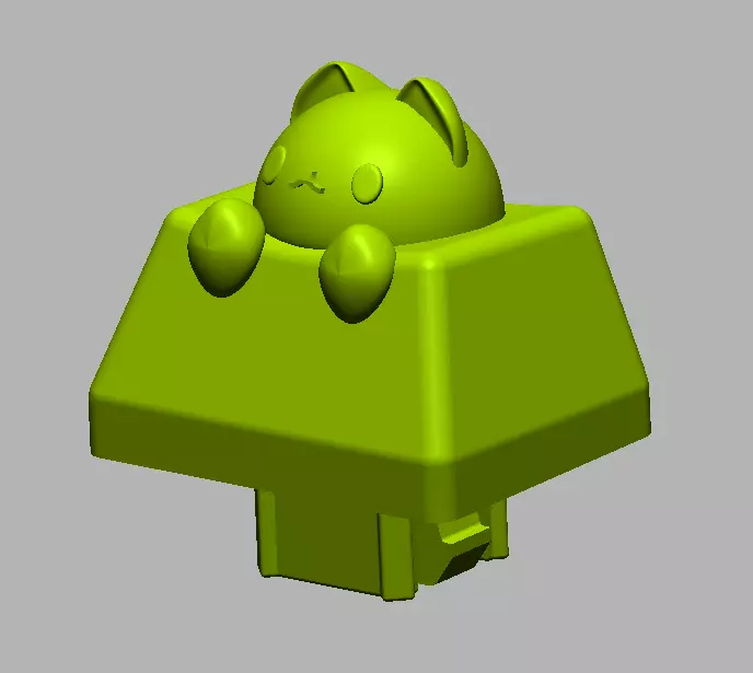 Fuhlen key cat Free 3D print model