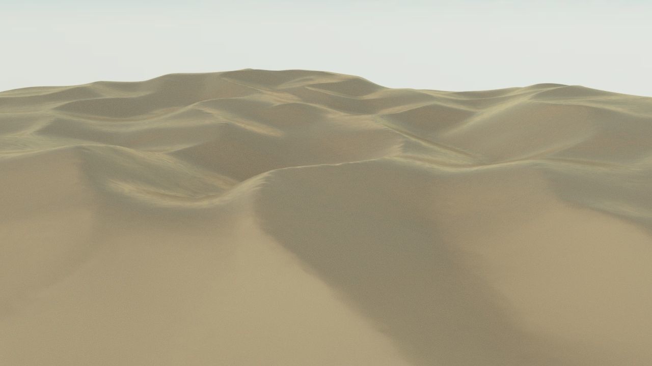 Desert Low-poly 3D model_1
