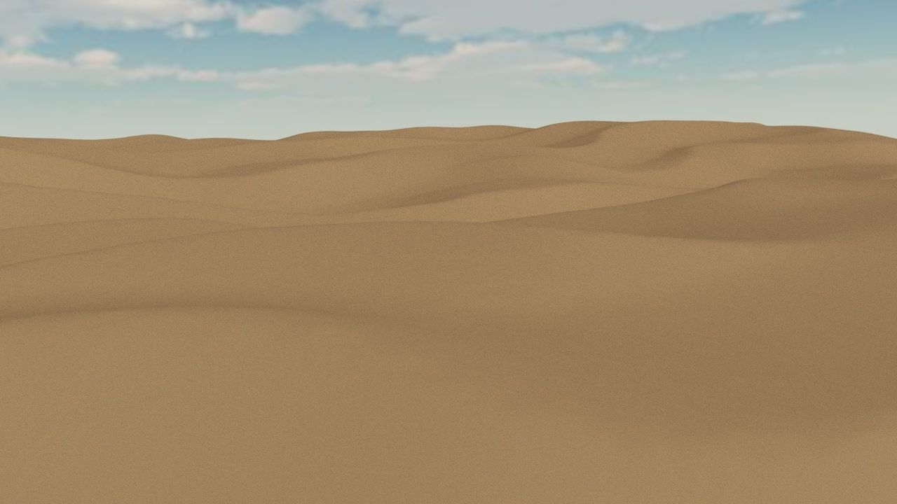 Desert Low-poly 3D model_2