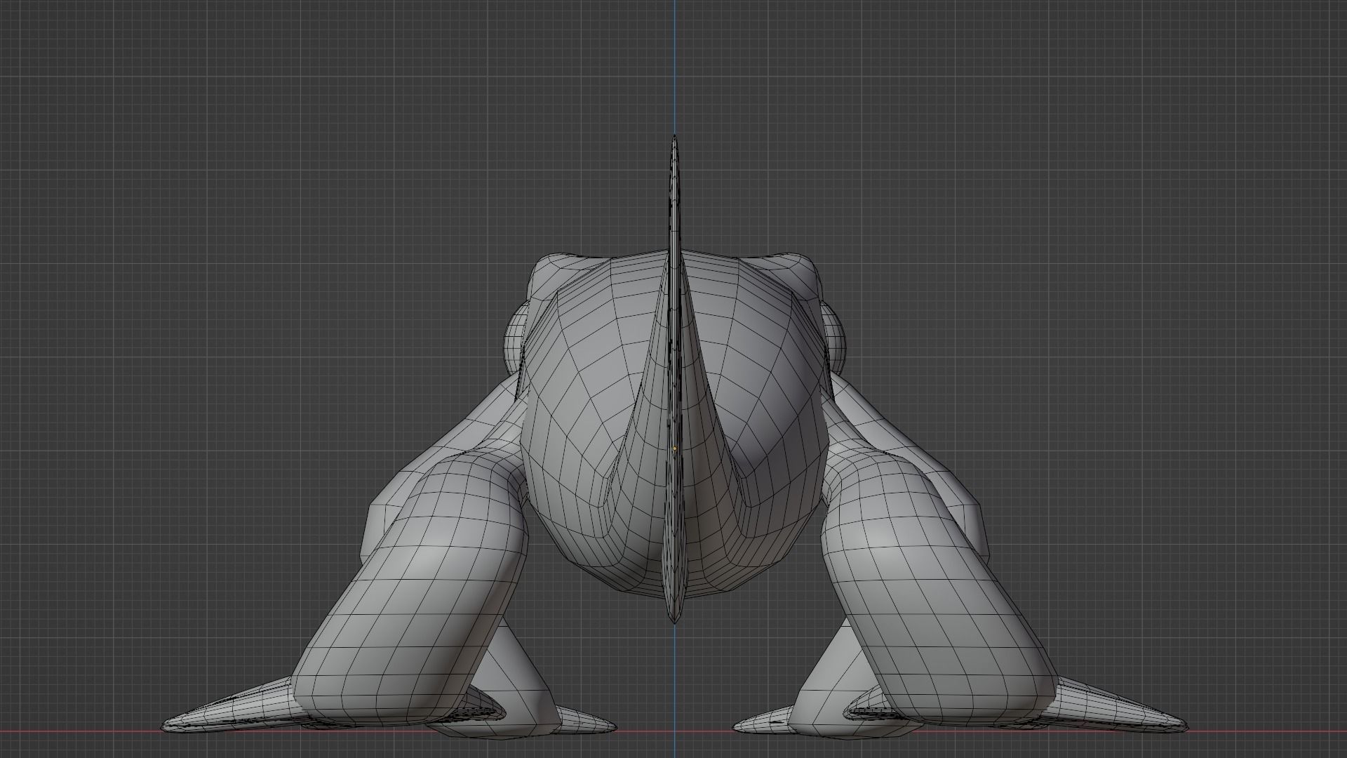 Cute Frog lv2 3D model_7