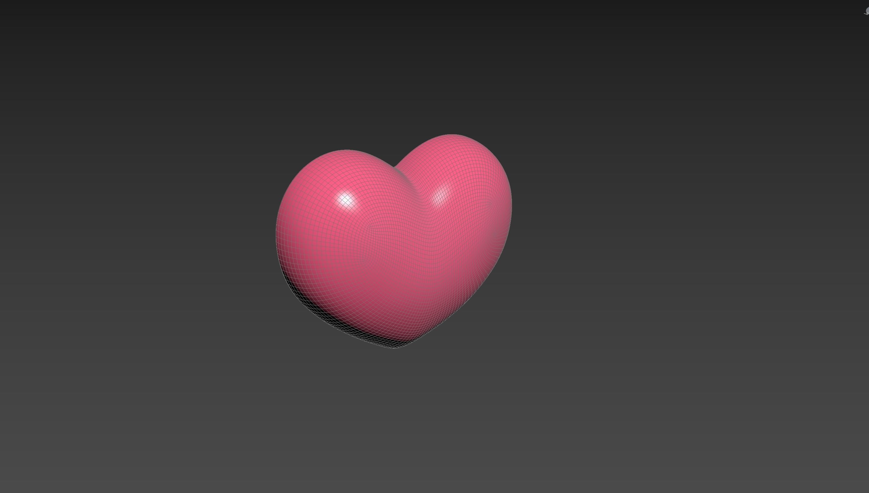 Half Heart 001 3D print model_13
