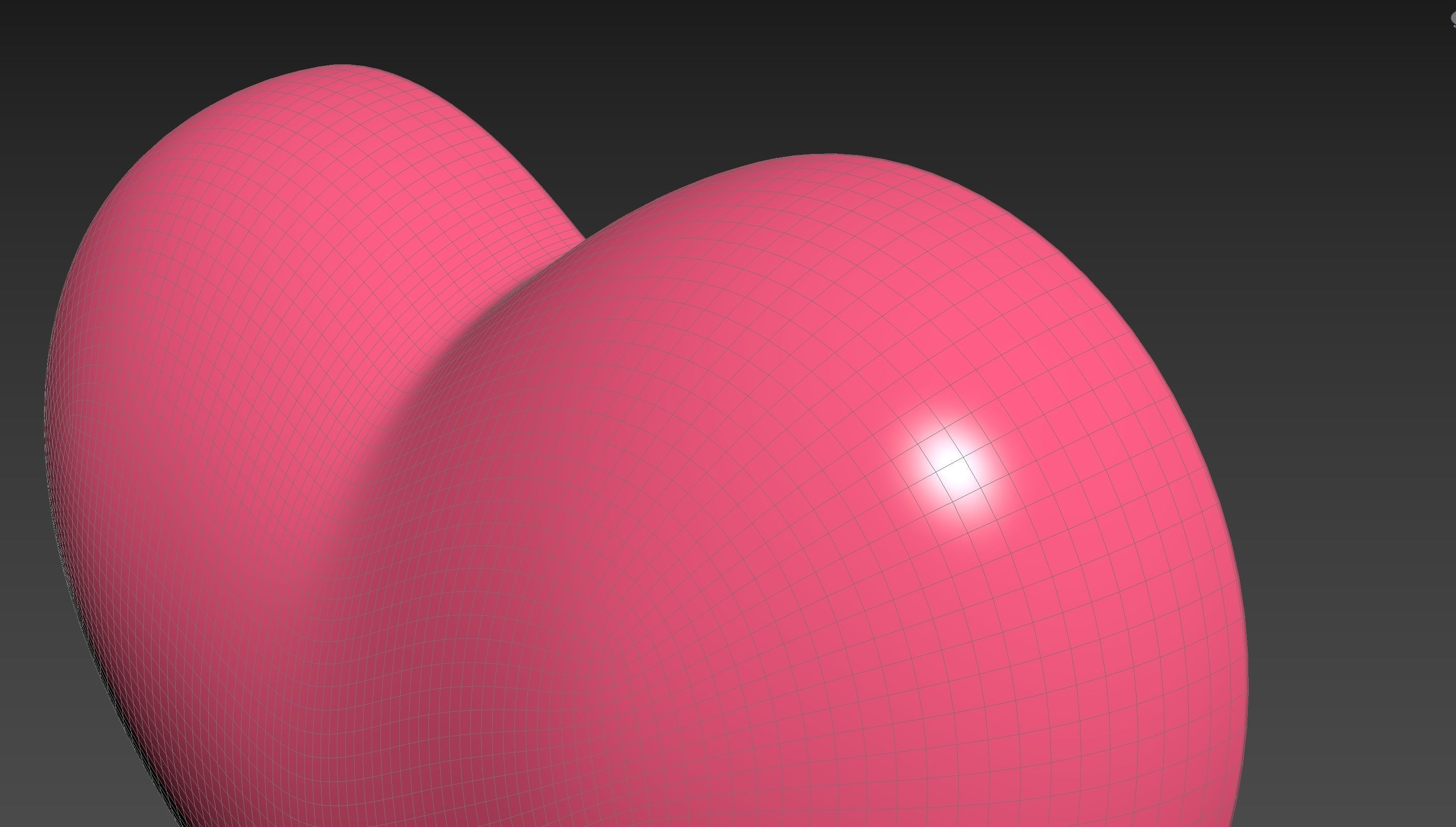 Half Heart 001 3D print model_23