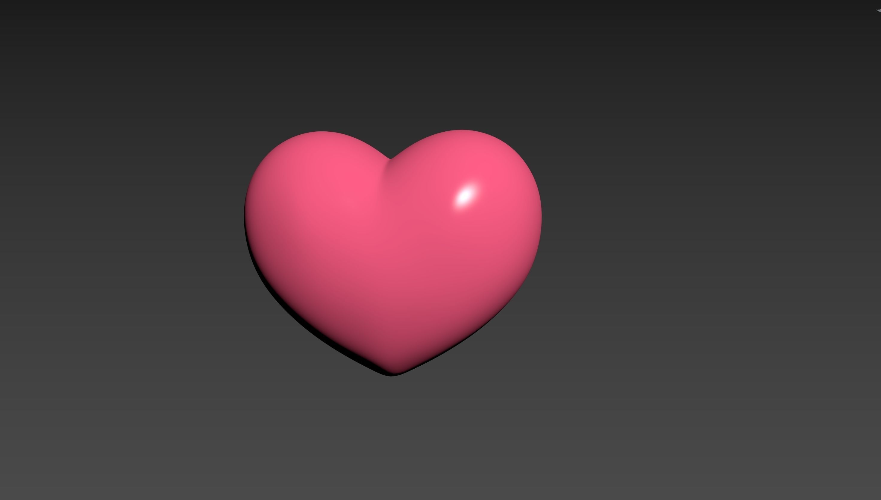 Half Heart 001 3D print model_10