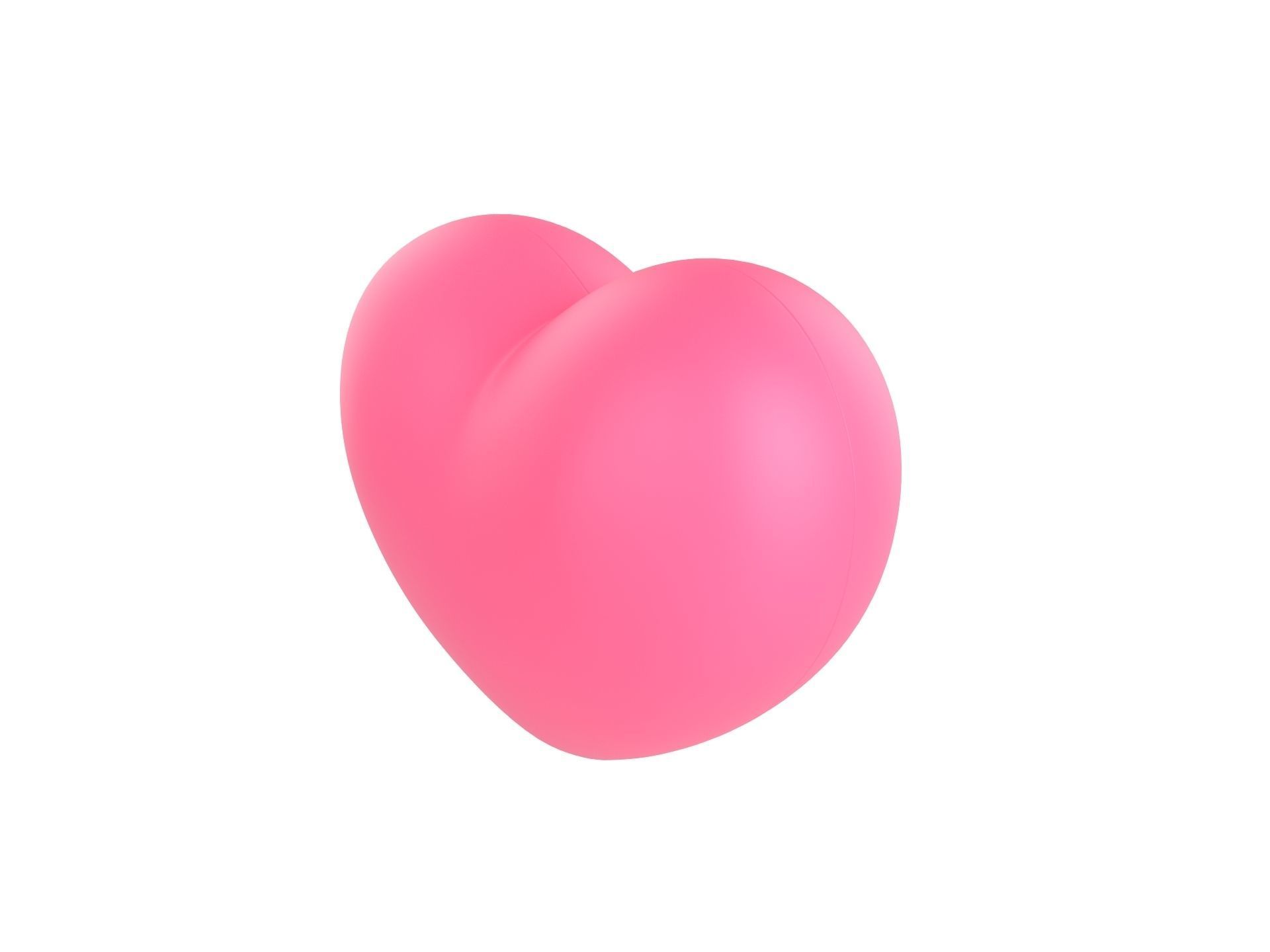 Half Heart 001 3D print model_8