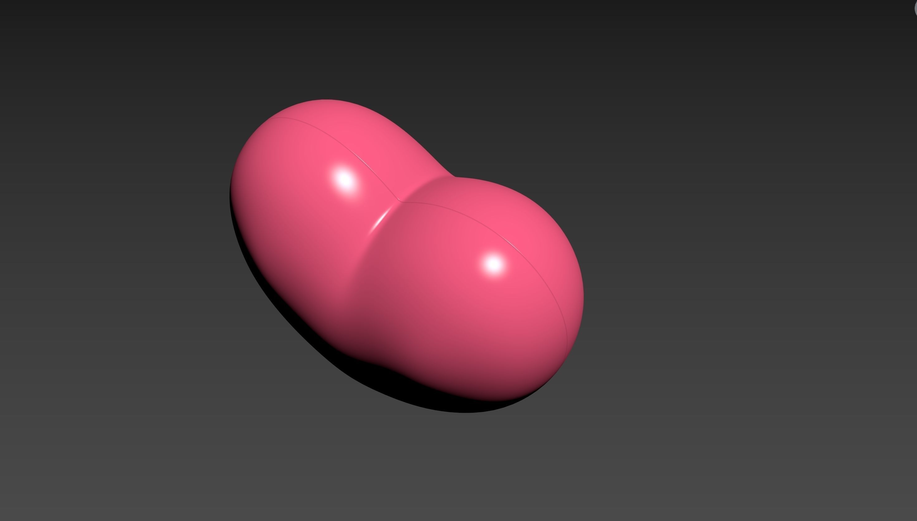 Half Heart 001 3D print model_27