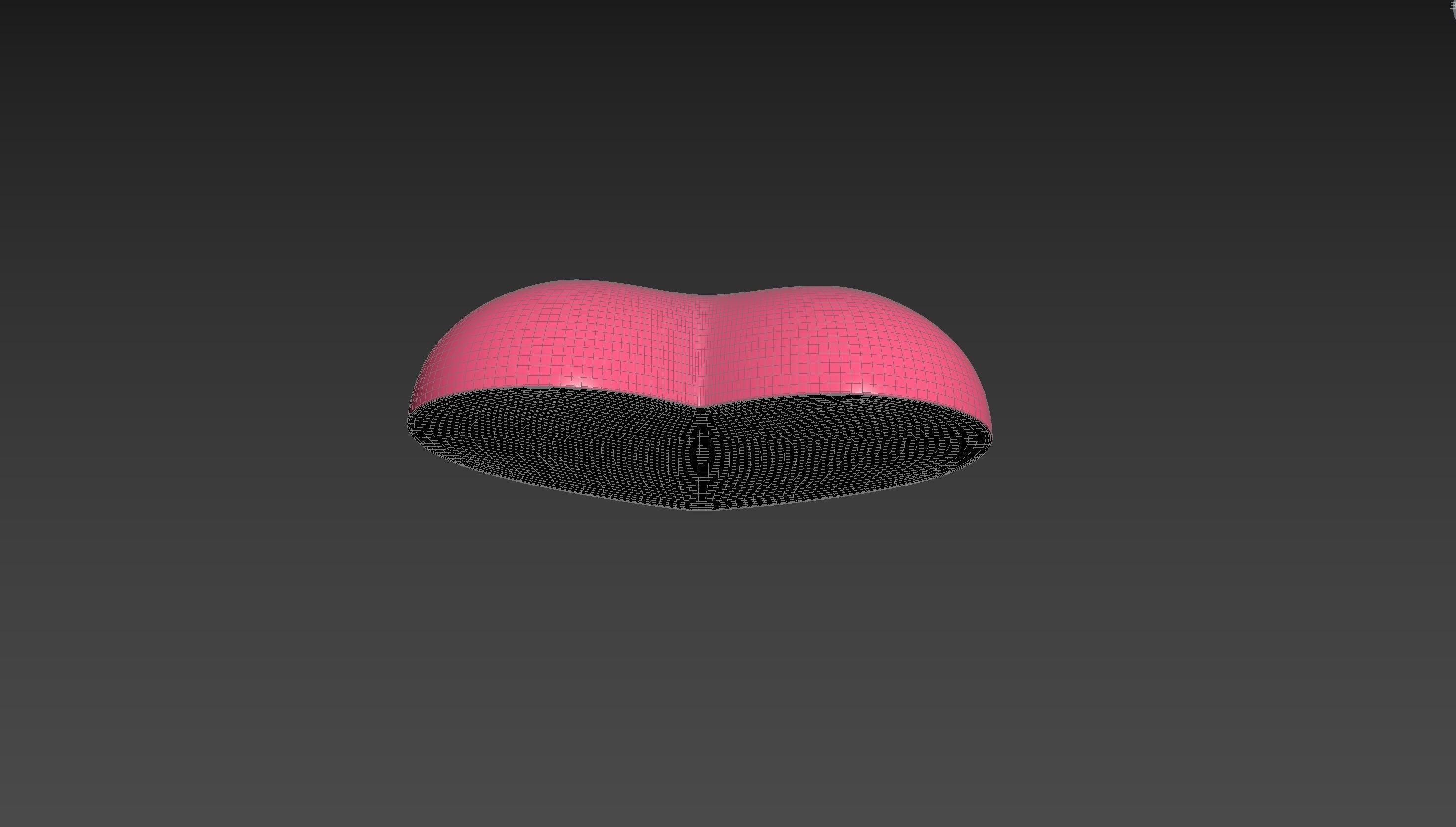 Half Heart 001 3D print model_18