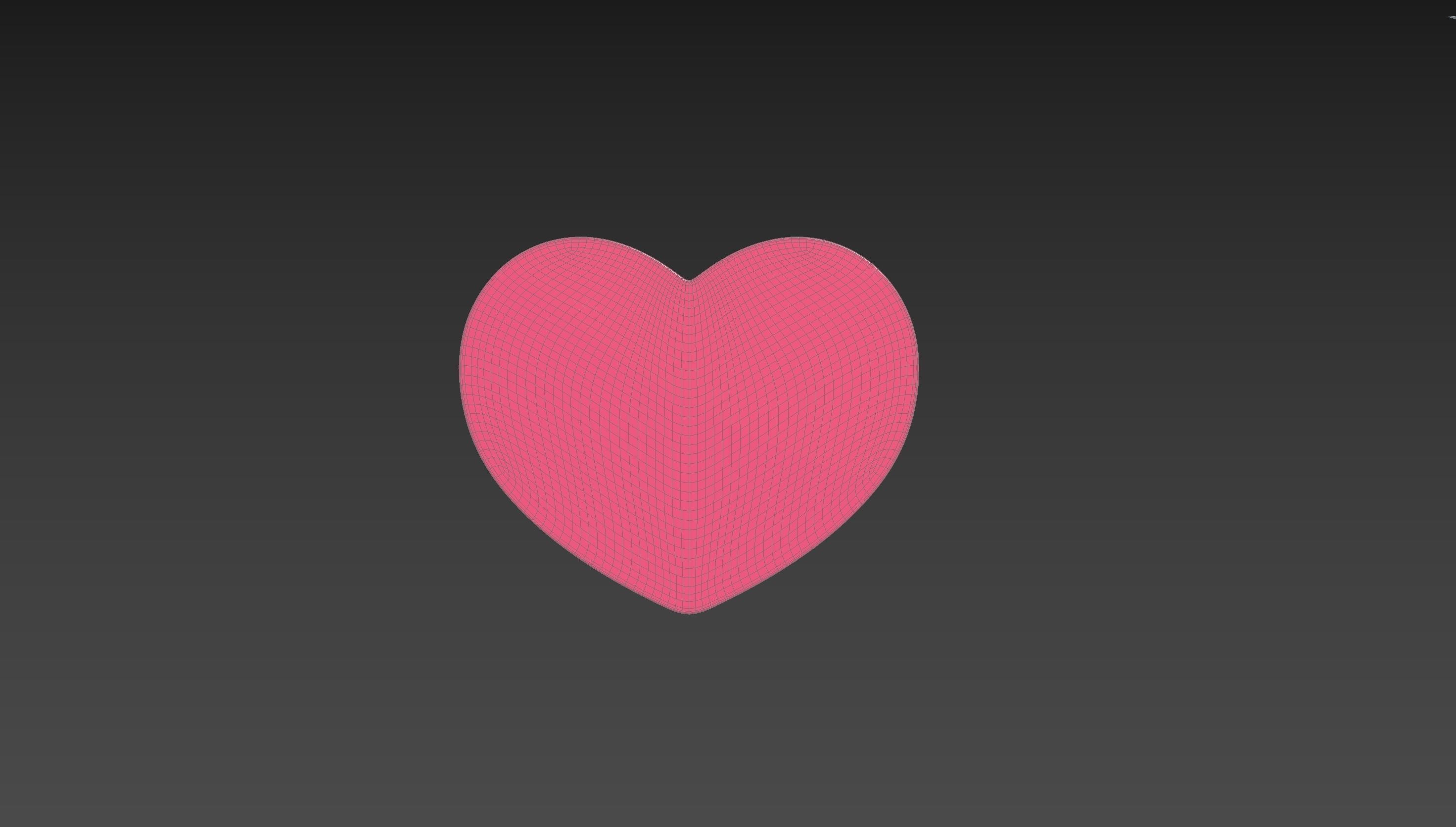 Half Heart 001 3D print model_17