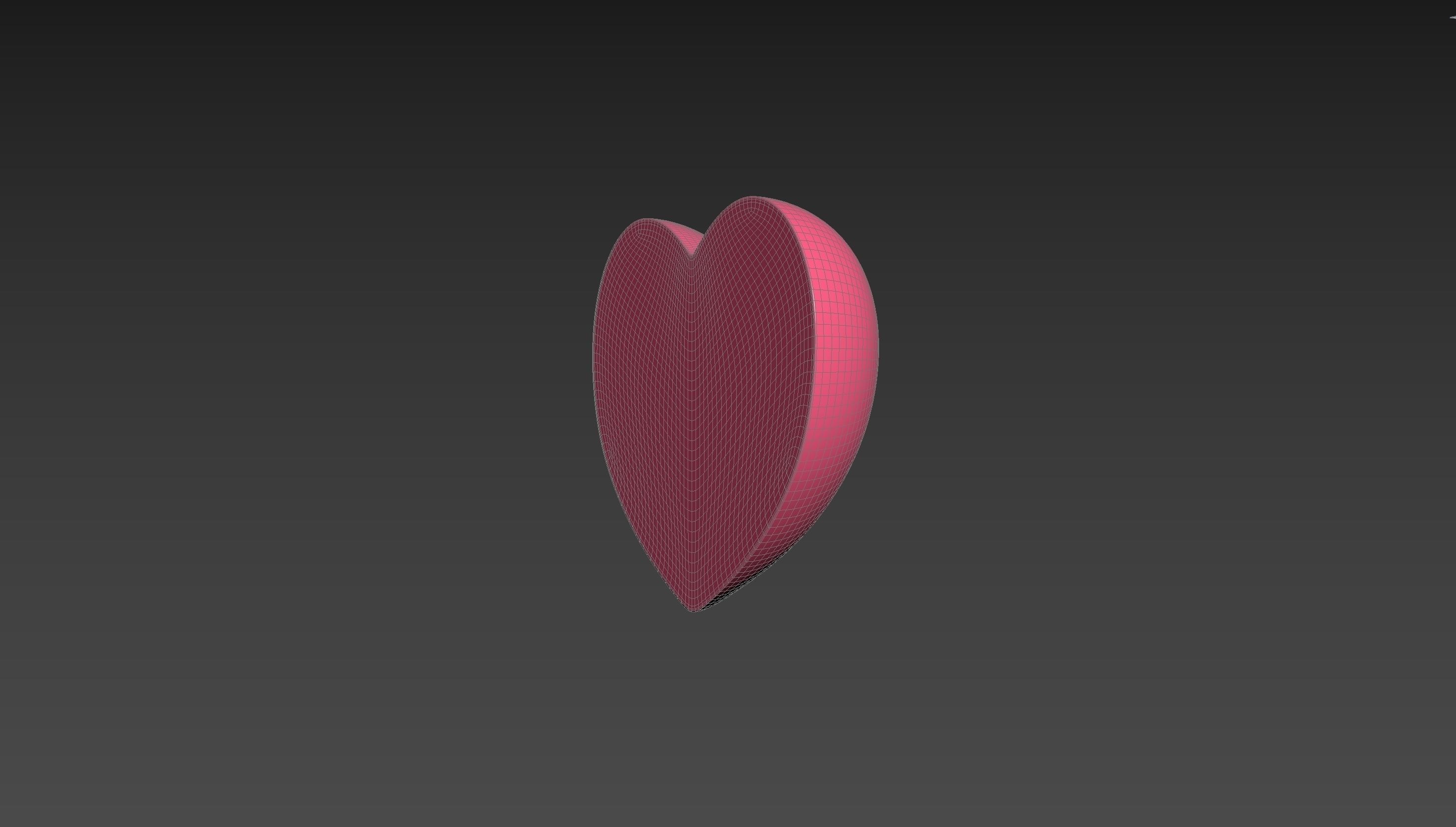 Half Heart 001 3D print model_16