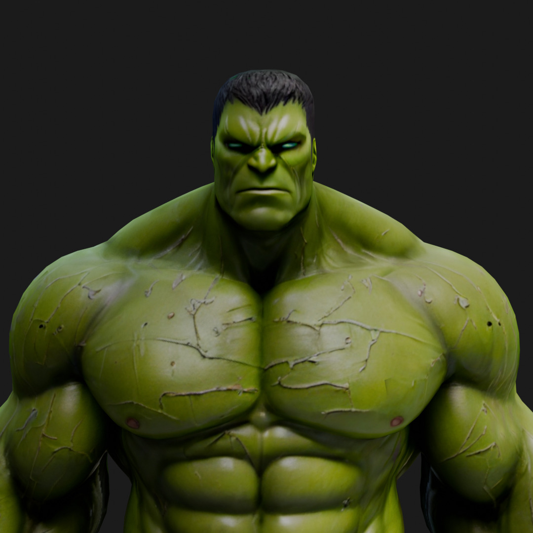 Hulk 3D model Low-poly 3D model_1