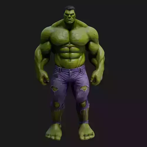 Hulk 3D model Low-poly 3D model