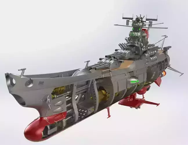 Space Battleship Yamato Full Internal 3D print model