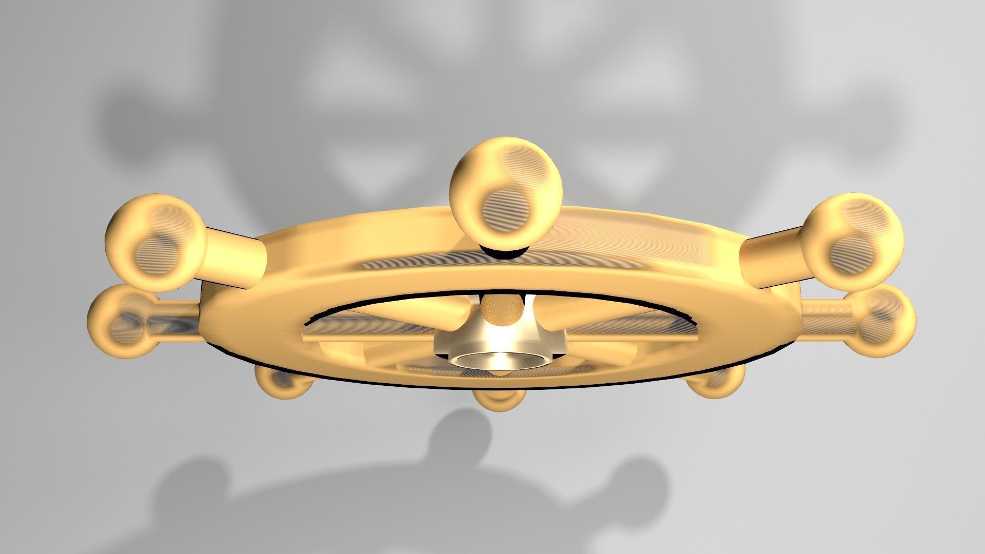 Ship Wheel 1 3D model_2