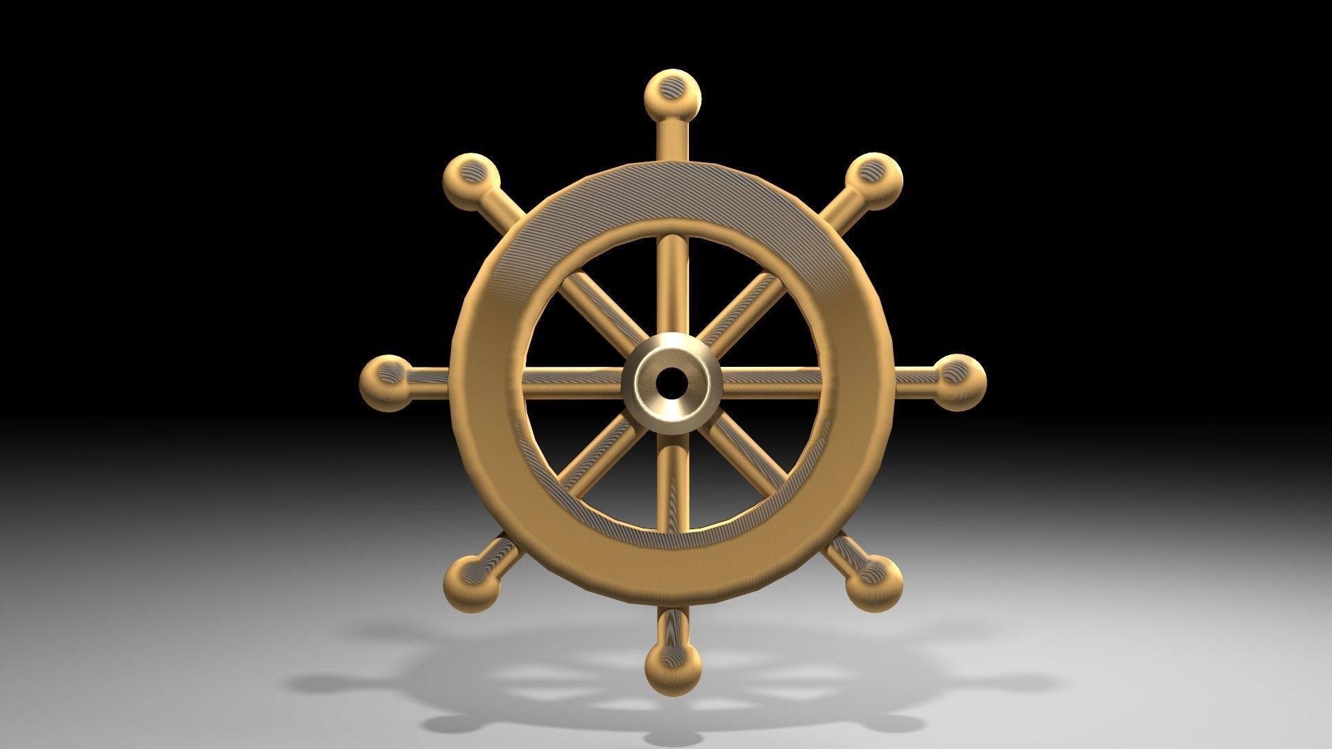 Ship Wheel 1 3D model_1